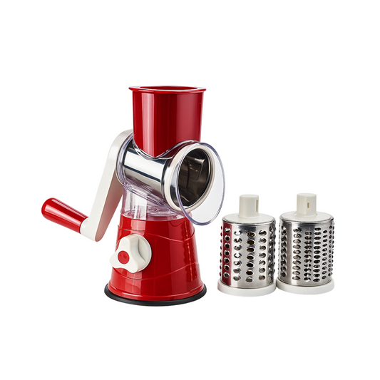 Drum type hand cranked vegetable slicer